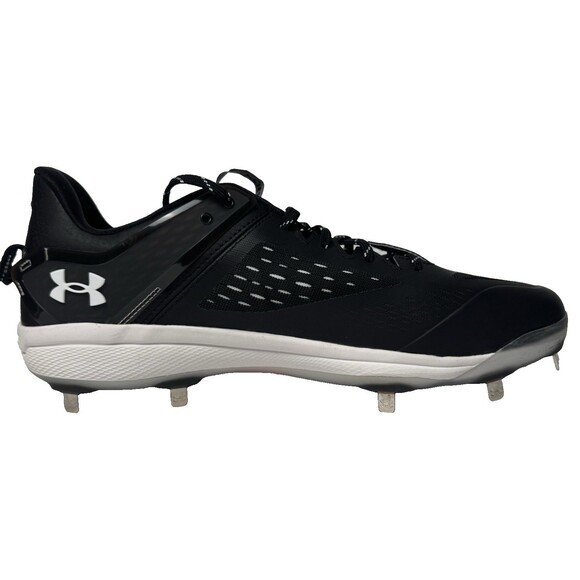 Under Armour UA Mens Size 7 Black Yard Low MT Baseball Cleats Black 3025592-001 main image 9